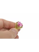 Amethyst 14 Karat Gelbgold Ring Vintage vrc003y